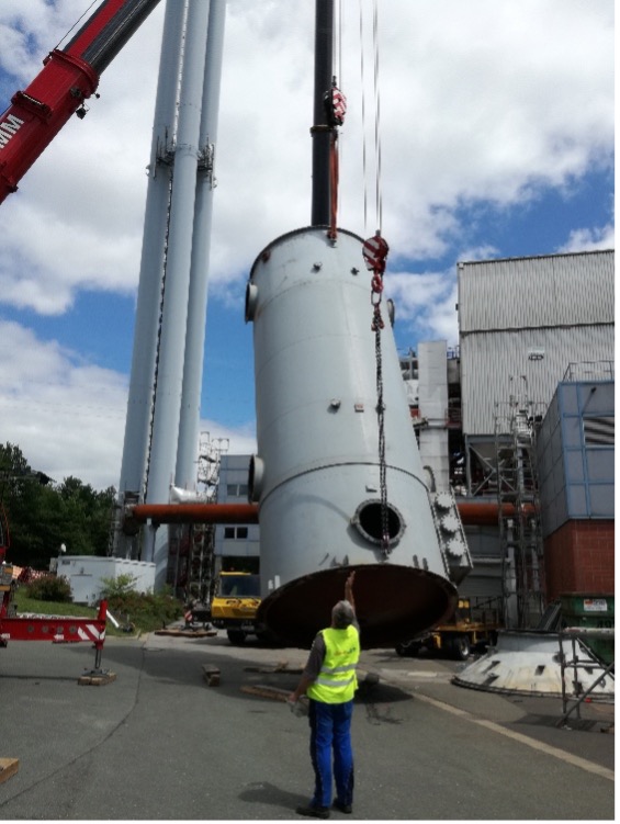 Demontage und Stahlsanierung eines Naß- Elektrofilters in einer Müllverbrennungsanlage in Coburg mit anschließender Remontage